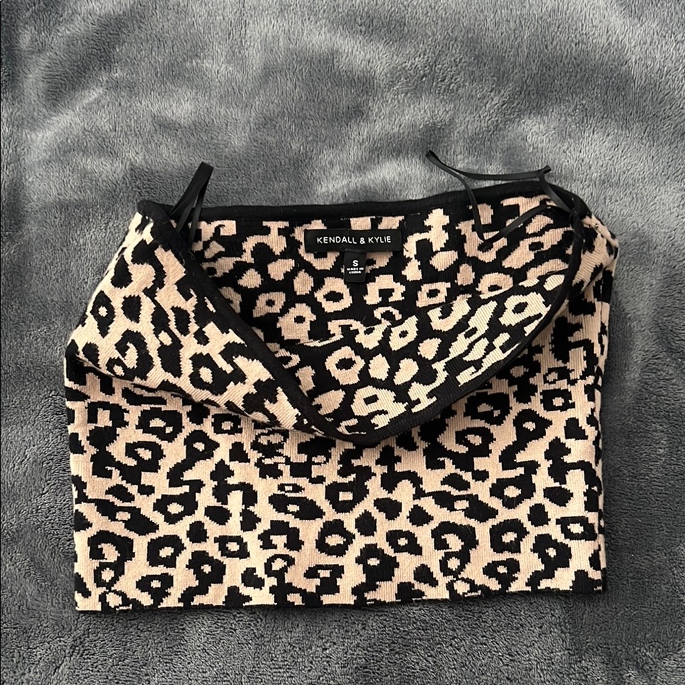 Kendall & Kylie Leopard Print Tube Top
